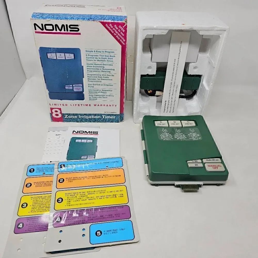 NOMIS 8 ZONE STATION IRRIGATION SPRINKLER CONTROLLER MODEL G903
